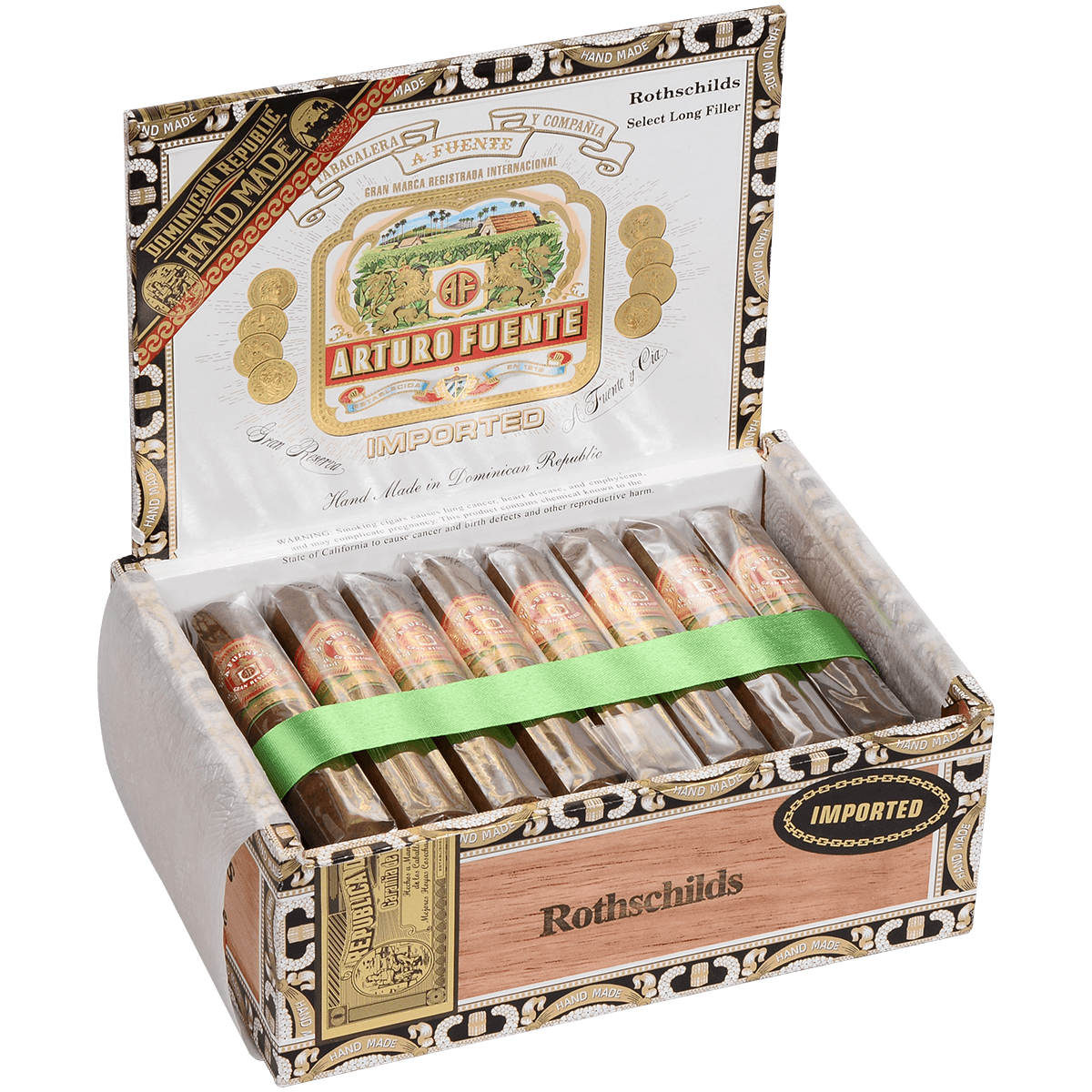 Arturo Fuente Rothchild Natural 25 Ct. Box 4.50X50