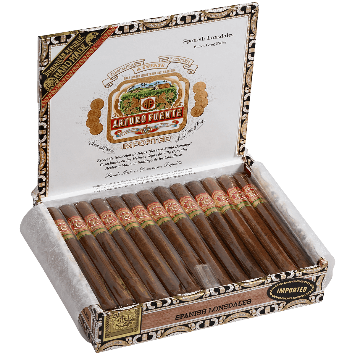 Arturo Fuente Spanish Lonsdale Natural 25 Ct. Box 6.50X42