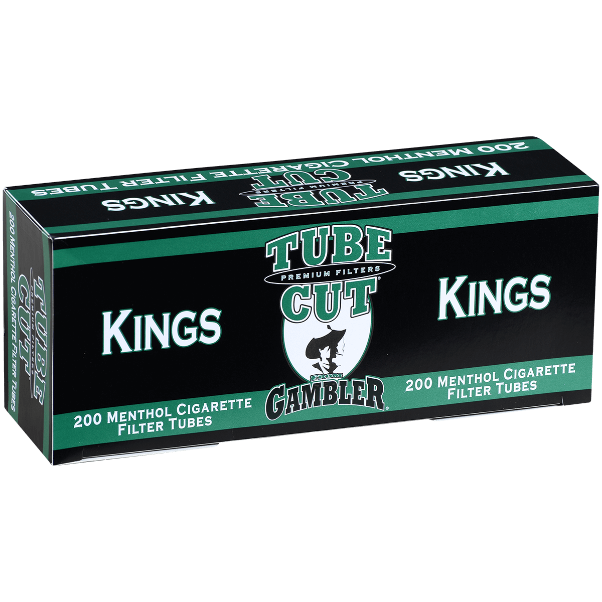 Cigarette Tubes Gambler Tube Cut King Size Menthol 5-200 Ct. Boxes