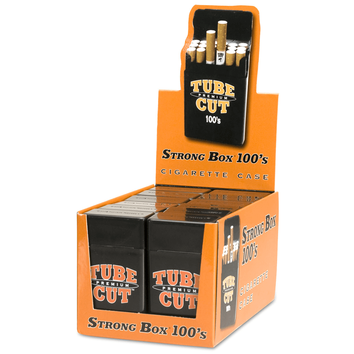 Cigarette Case Gambler Tube Cut Strong Box 100Mm 12 Ct. Display