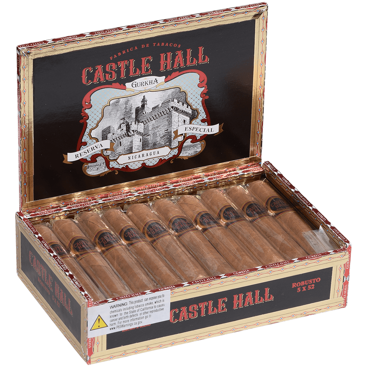 Gurkha Castle Hall Nicaragua Robusto 20 Ct. Box 5X52