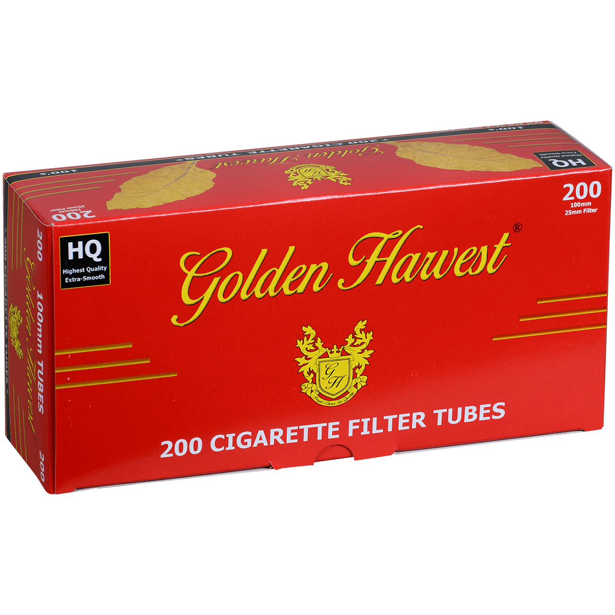 Golden Harvest Red 100Mm Filtered Tubes 200Ct. Carton