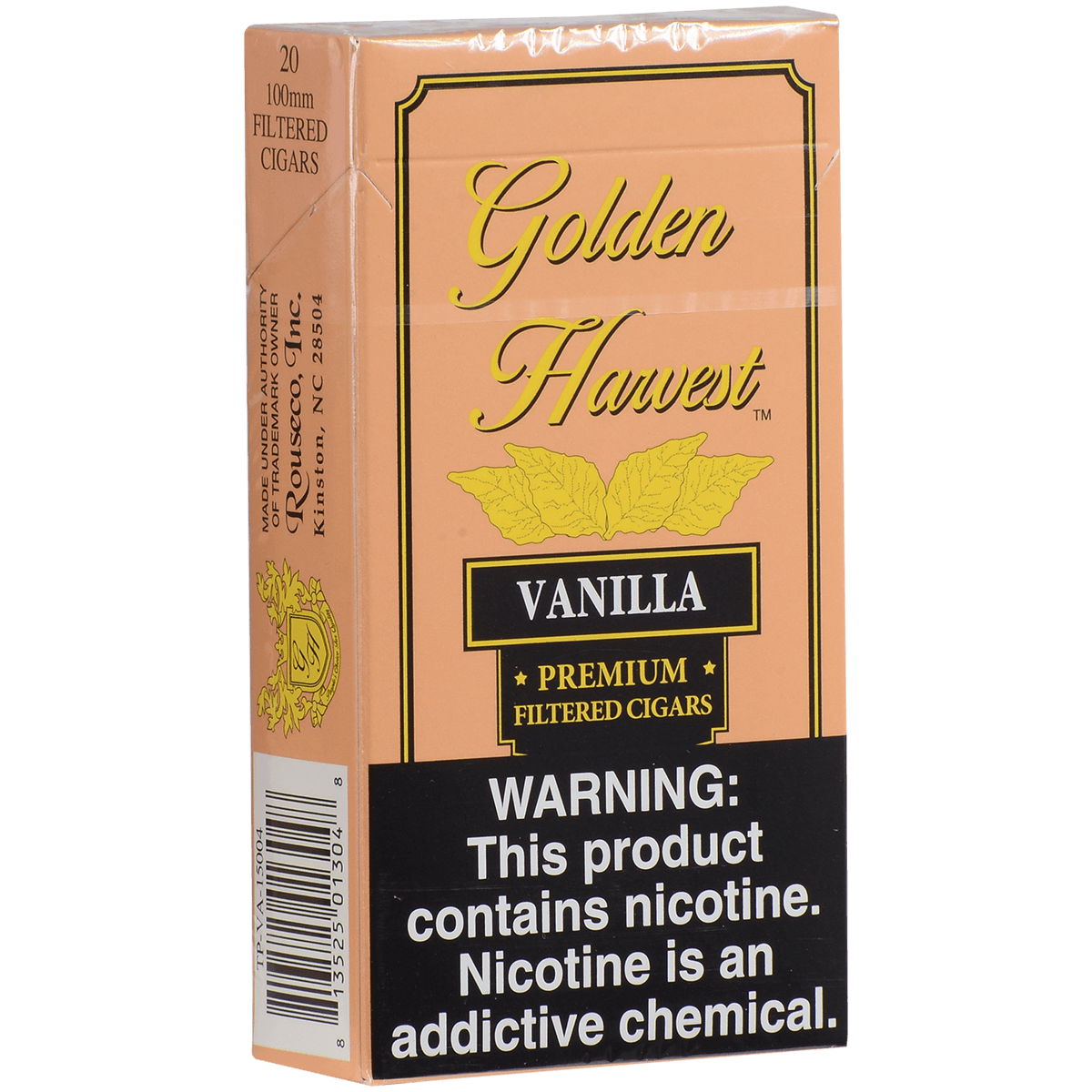 Golden Harvest Filtered Cigar 100'S Vanilla 10/20 Carton