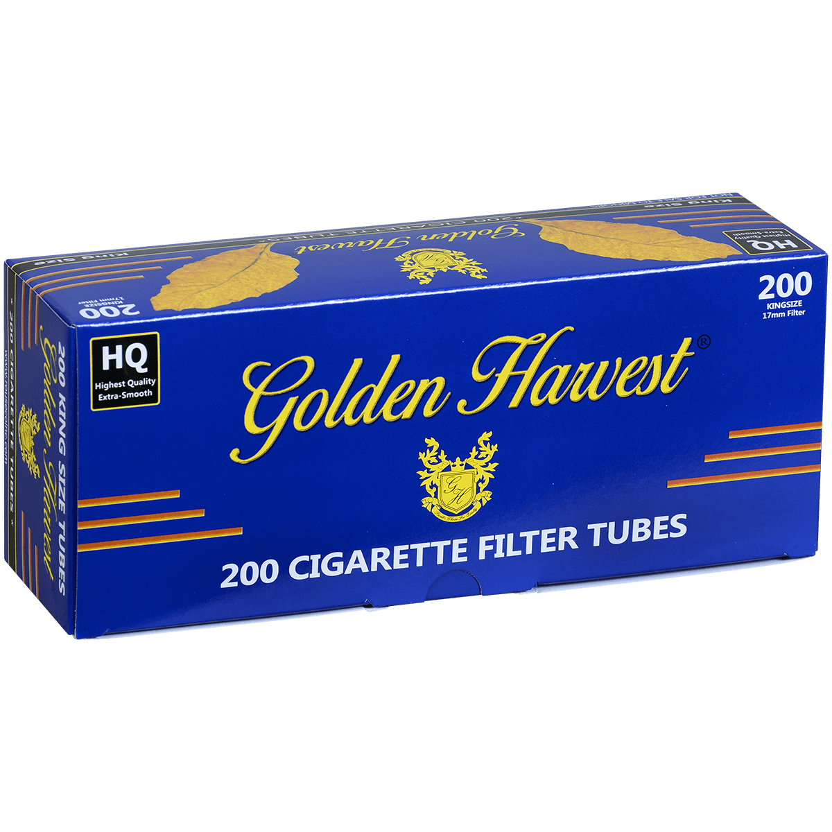 Golden Harvest Blue King Size Tubes 200Ct. Carton