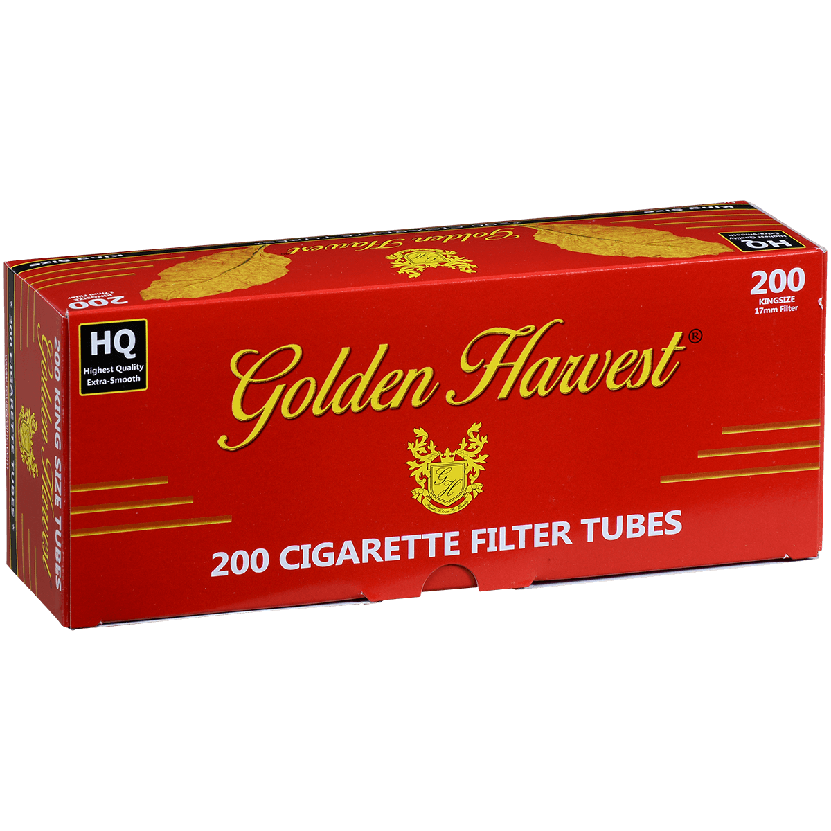 Golden Harvest Red King Size Tubes 200Ct. Carton