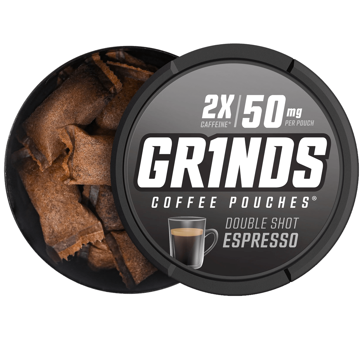 Grinds Coffee Pouches Double Shot Espresso 5 Ct. Pack