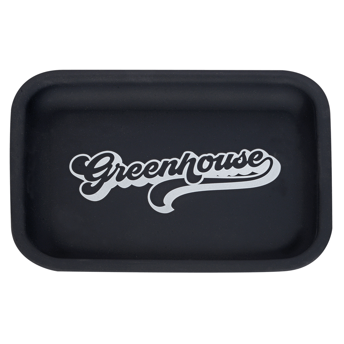 Rolling Tray Greenhouse Silicone Black With White Logo
