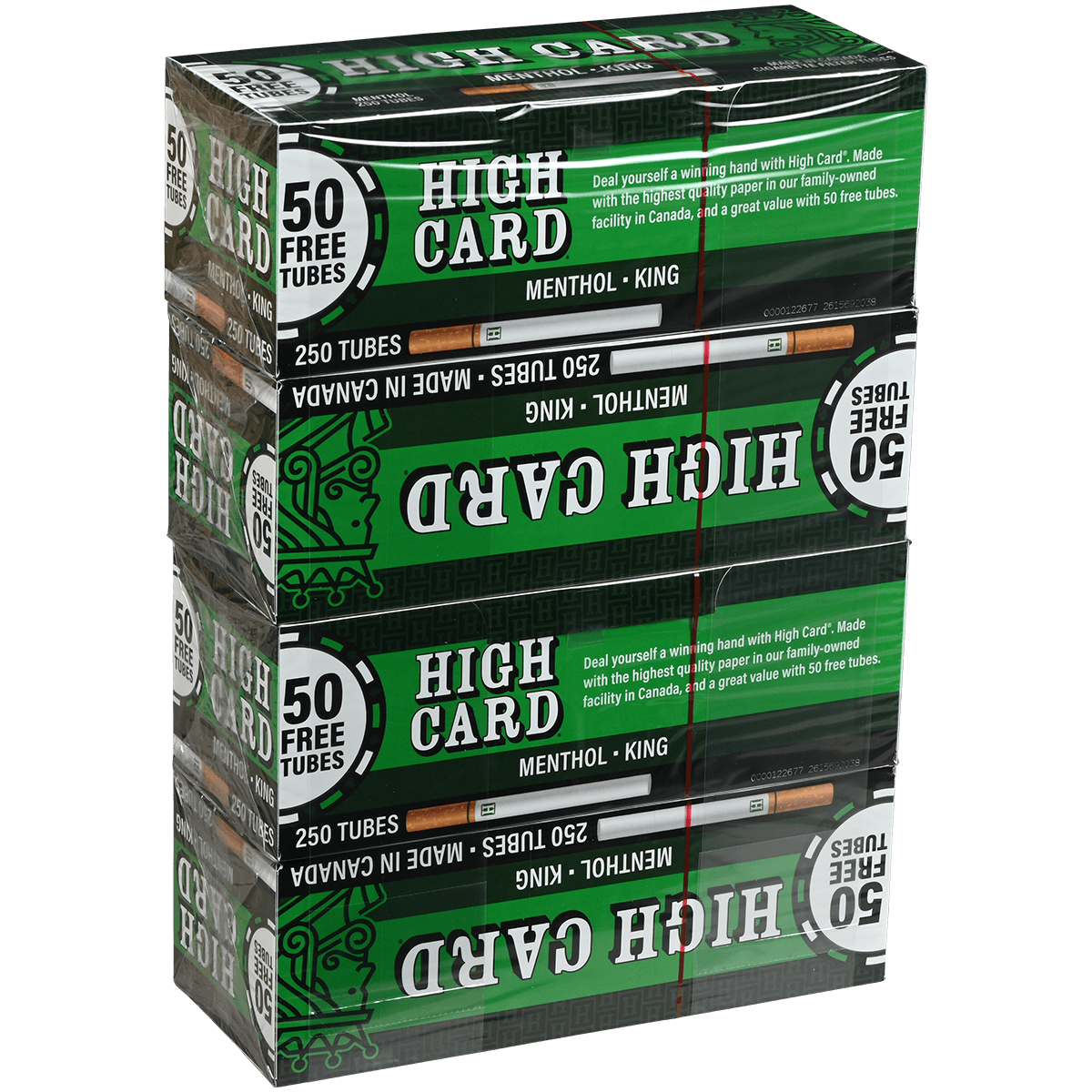 HIGH CARD MENTHOL KING 4/250 CT. TUBES