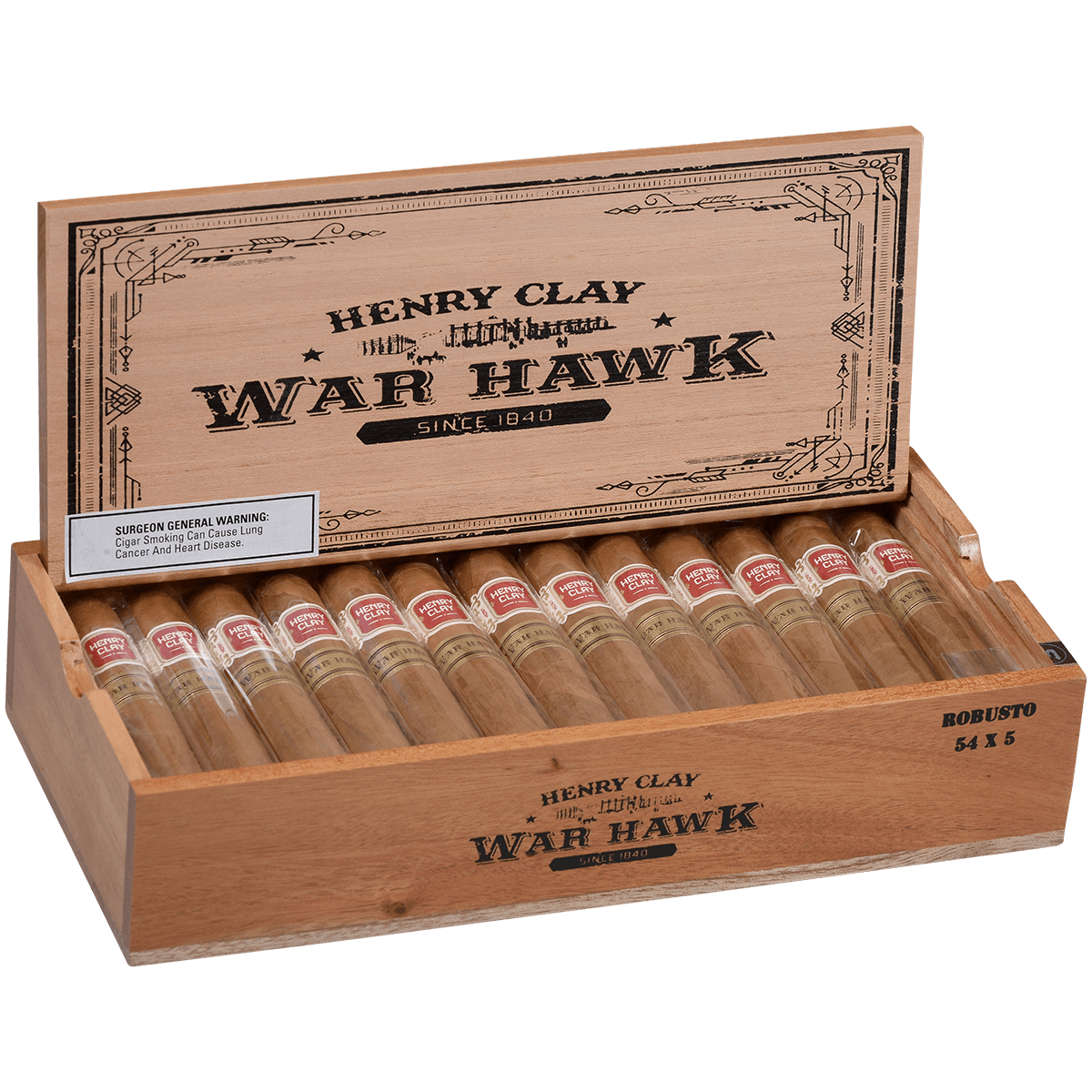 Henry Clay War Hawk Robusto 25 Ct. Box 5.00X54