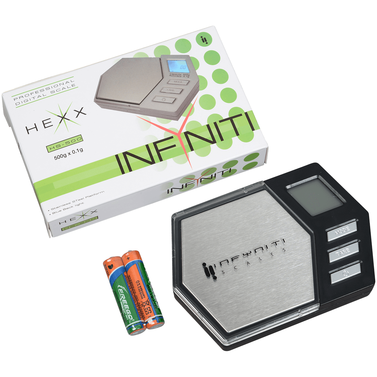 Scale Hexx 500Gx0.1G Pocket Scale