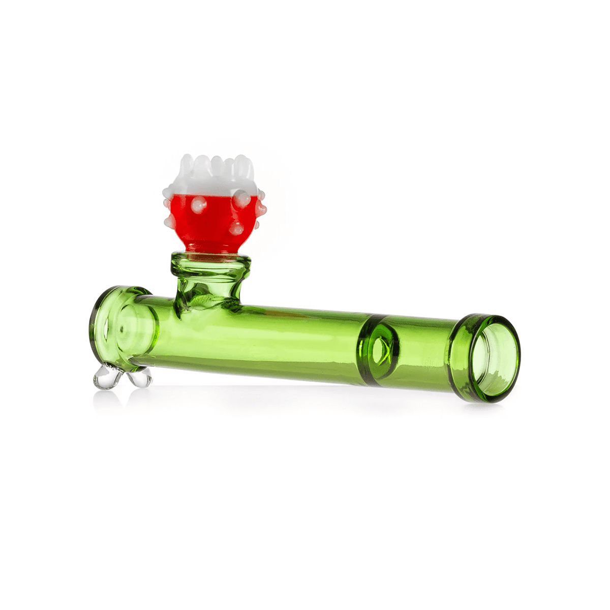 Hemper Gaming Flower Piranha Glass Hand Pipe 5"