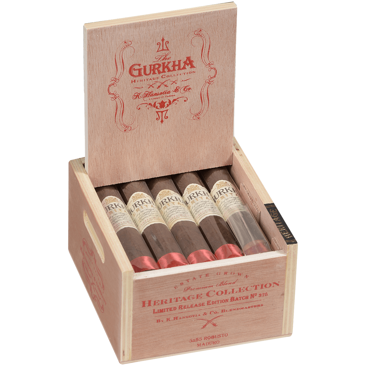 Gurkha Heritage Maduro Robusto 15 Ct. Box 5.00X55