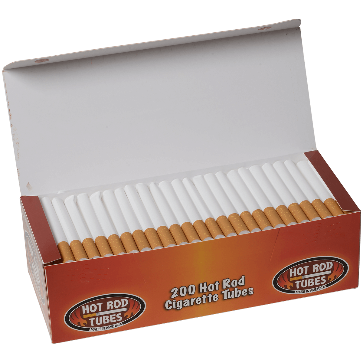 Cigarette Tubes Hot Rod Regular King Size 20Mm 200 Ct. Box