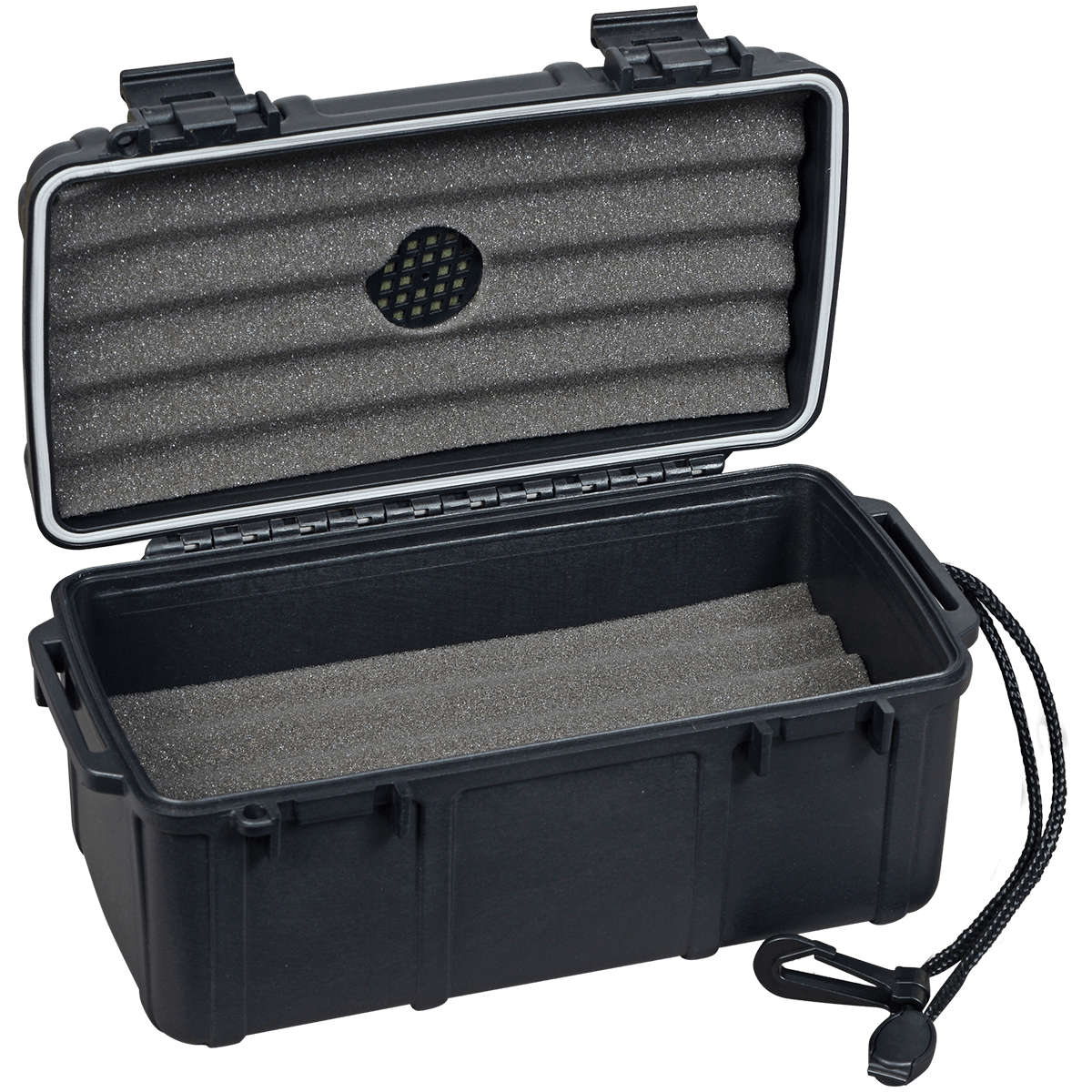 Humidor Travel Cigar Caddy 15 Ct Black