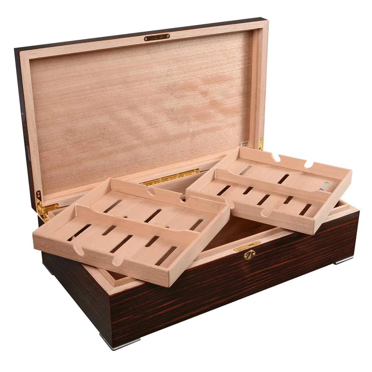 Humidor Valentino 250 Cigar Ct High Lacquer 21" W X 12" D X 5 1 2" H