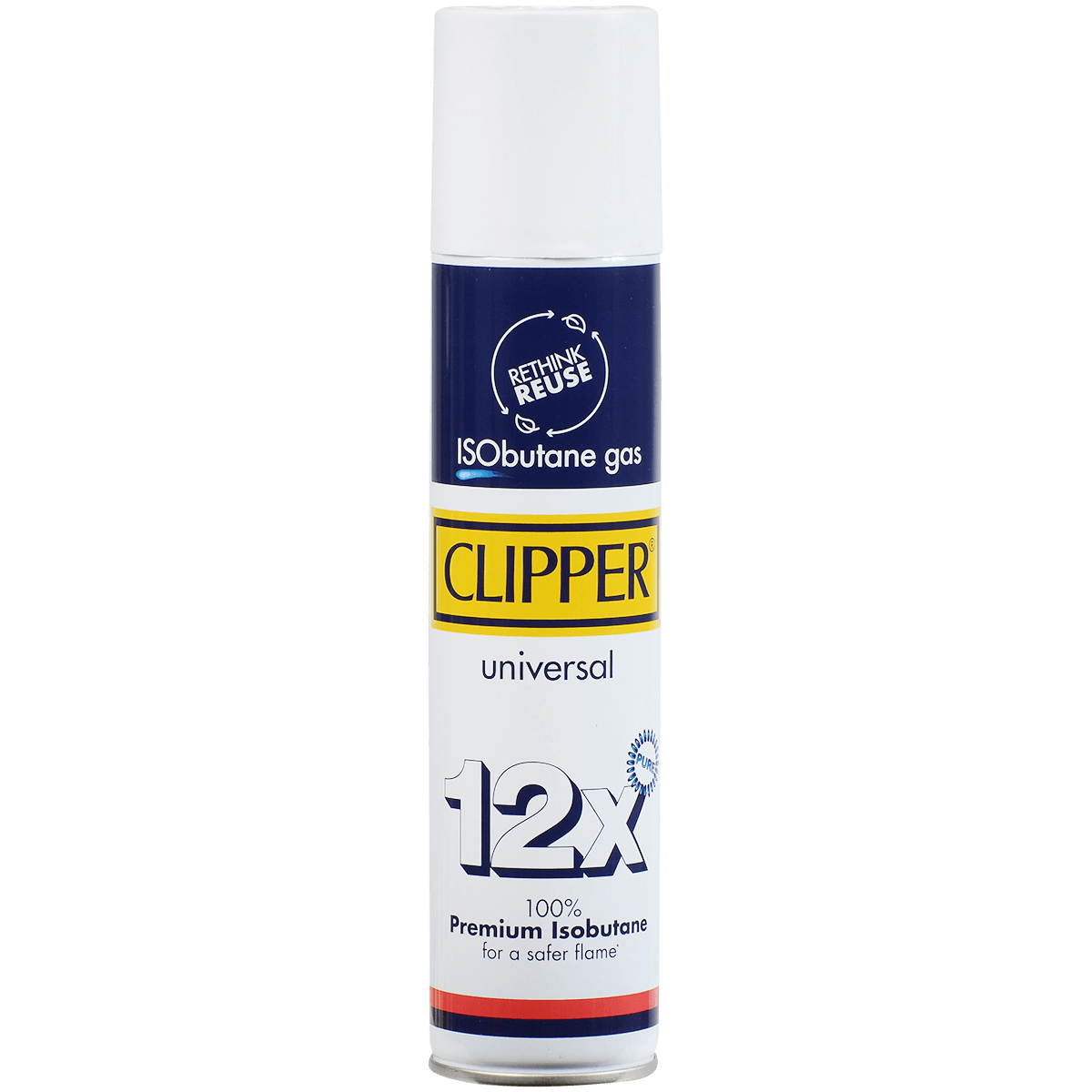 Clipper Isobutane 300Ml Metallic Valve 12Ct Display