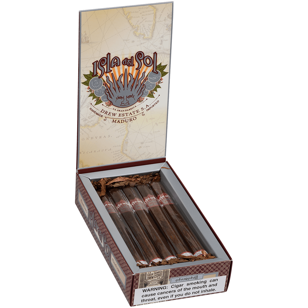 Isla Del Sol Maduro Churchill 10 Ct. Box 7.00X50