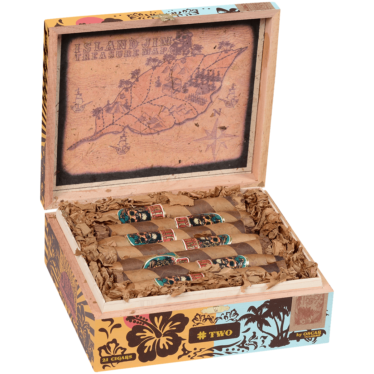 Island Jim By Oscar Barber Pole 21 Ct. Box 6.50X52