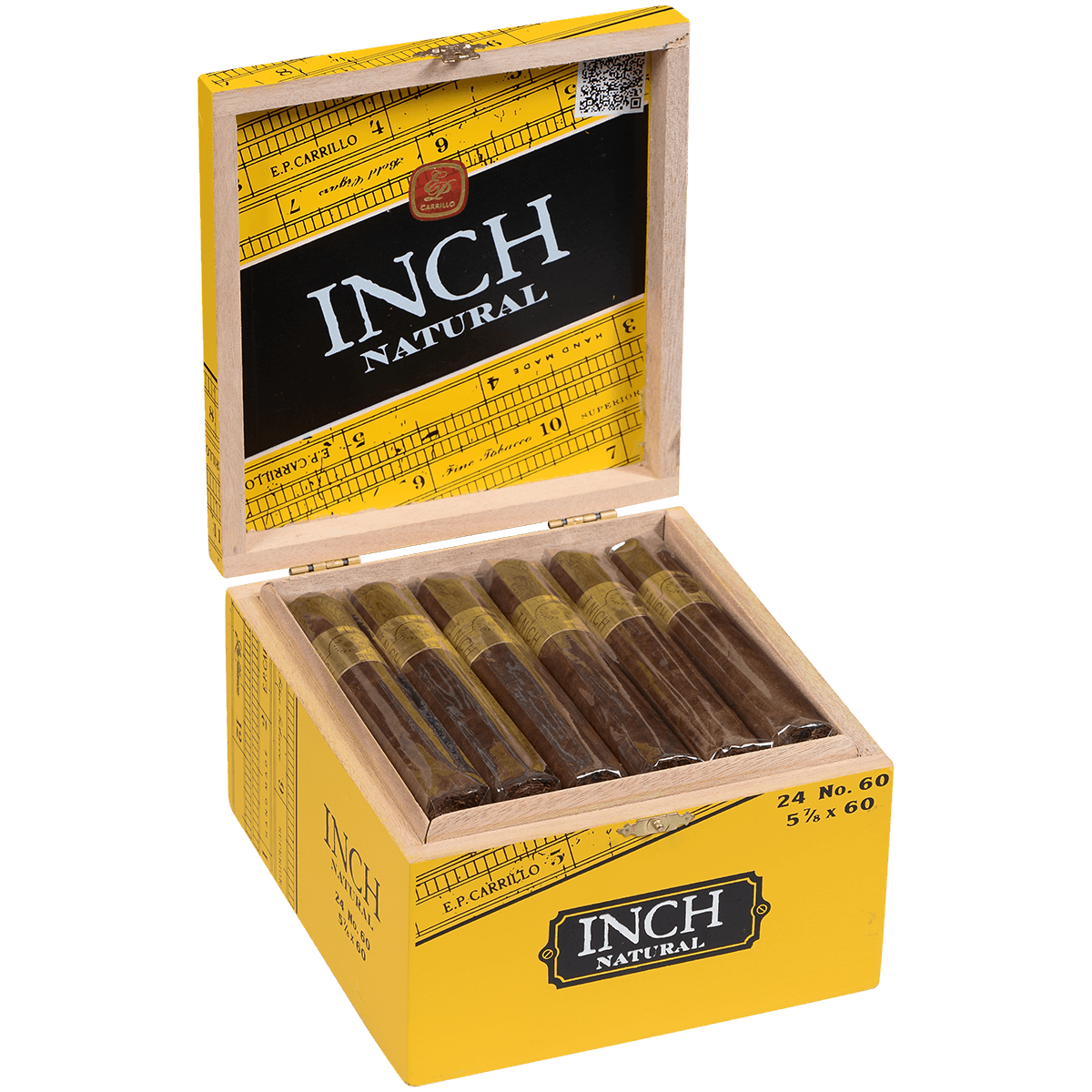 Ep Carillo Inch By Ep Carrillo Natural No.60 24 Ct. Box 5.87X60