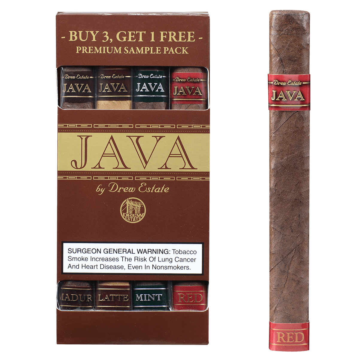 Rocky Patel Java Toro Variety Pack 4 Pk 6X50