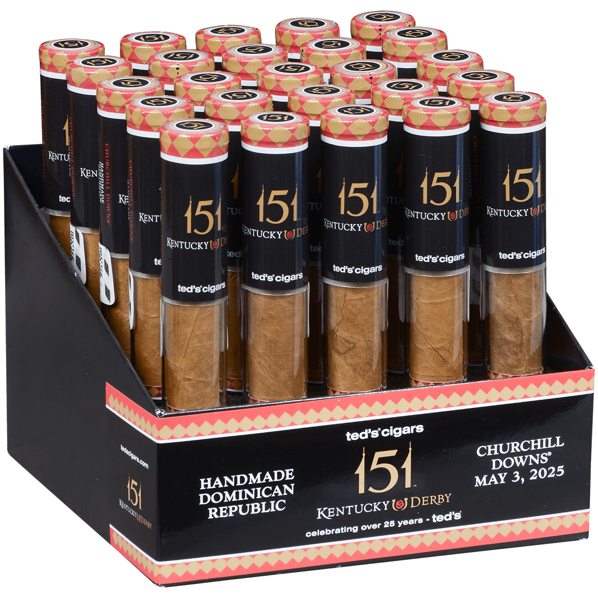 151Th Kentucky Derby Offical Cigar By Ted'S 25 Ct. Box 6.00X50
