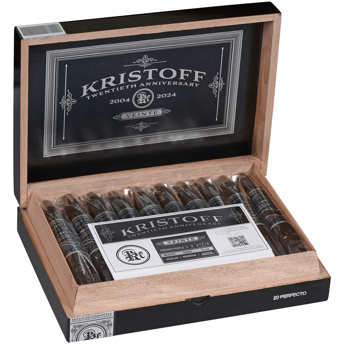 Kristoff Veinte 20Th Anniversary Perfecto 20 Ct. 6.25X60