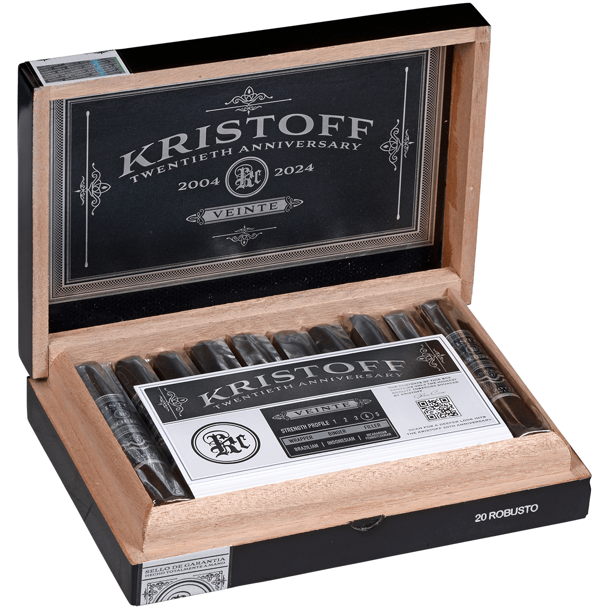 Kristoff Veinte 20Th Anniversary Robusto 20 Ct. Box 5.00X50