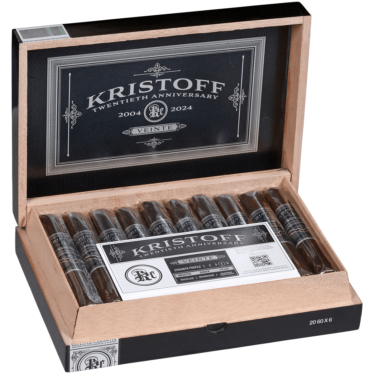 Kristoff Veinte 20Th Anniversary 6X60 20 Ct. 6.00X60