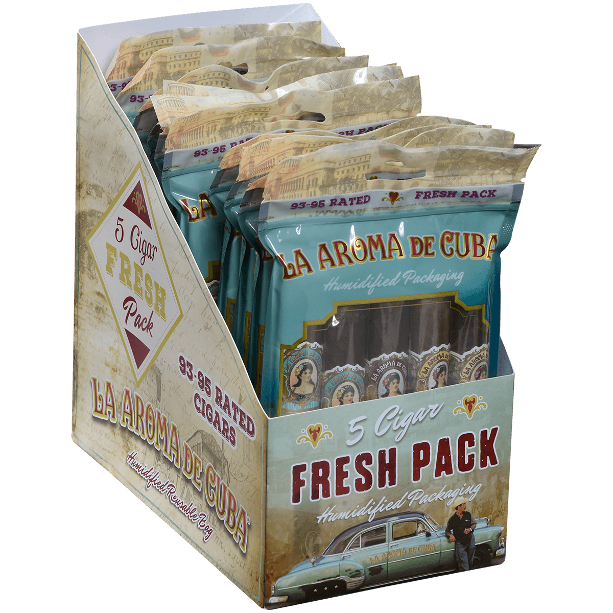 La Aroma De Cuba Fresh 5Pk Sampler Boat Of 50