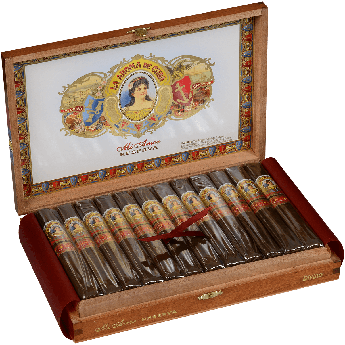 La Aroma De Cuba Mi Amor Reserva Divino (Toro) 24 Ct. Box 6.25X52