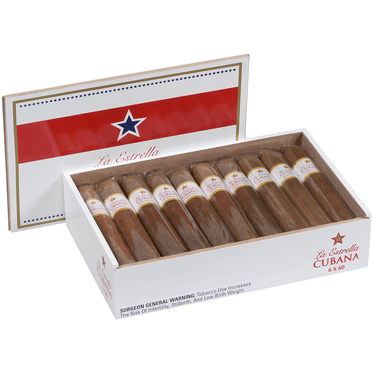 La Estrella Cubana Connecticut Gigante 20 Ct. Box 6.00X60