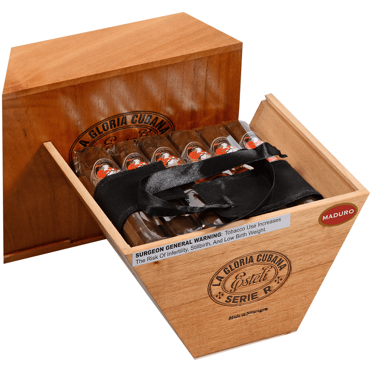 La Gloria Cubana Serie R Esteli Maduro No. Sixty-Four 18 Ct. Box 6.25X64