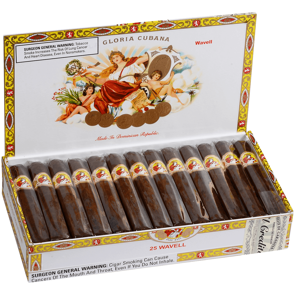 La Gloria Cubana Wavell Natural 25 Ct. Box 5.00X50