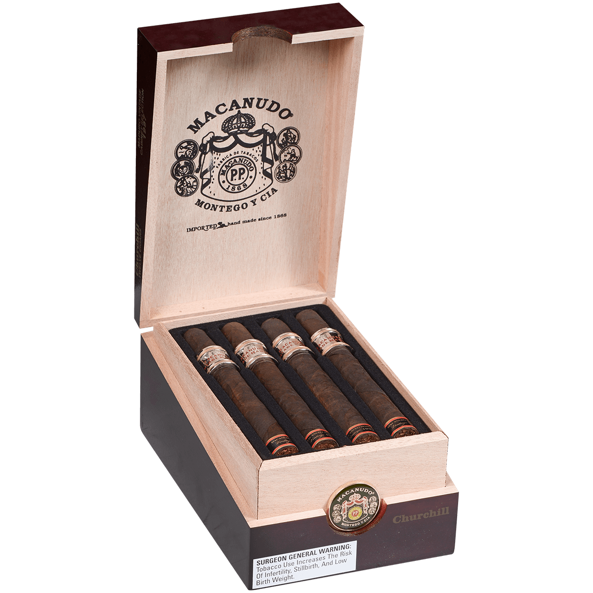 Macanudo Maduro Vintage 1997 Churchill (Metal Band) 12 Ct. Box 7.00X49