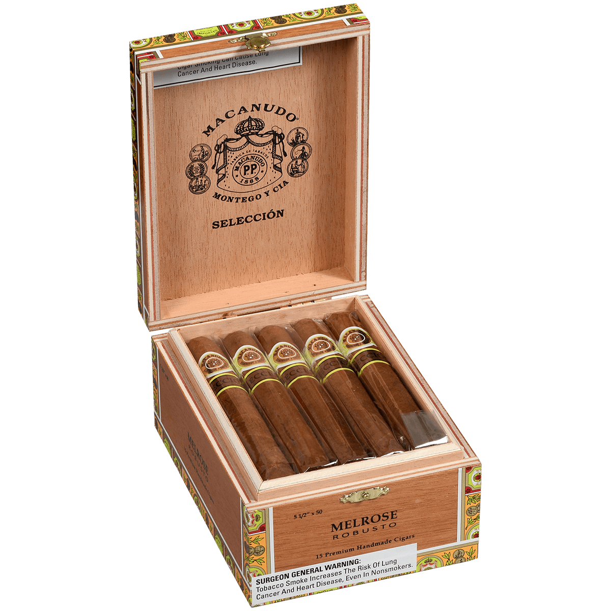 Macanudo Seleccion Cafe Robusto 15 Ct. Box 5.50X50