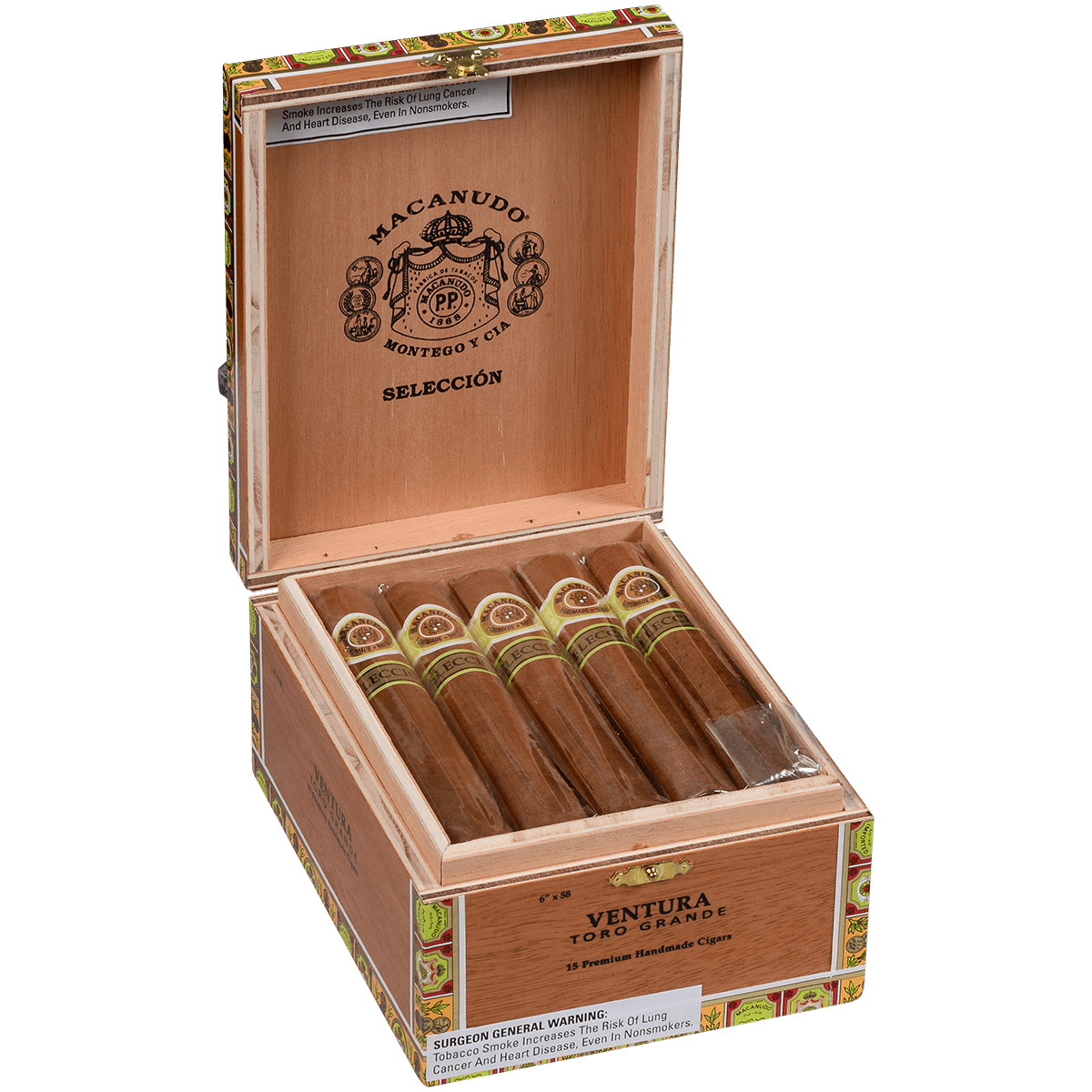 Macanudo Seleccion Cafe Toro Grande 15 Ct. Box 6.00X58