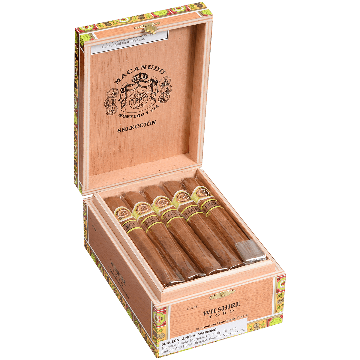 Macanudo Seleccion Cafe Toro 15 Ct. Box 6.00X54