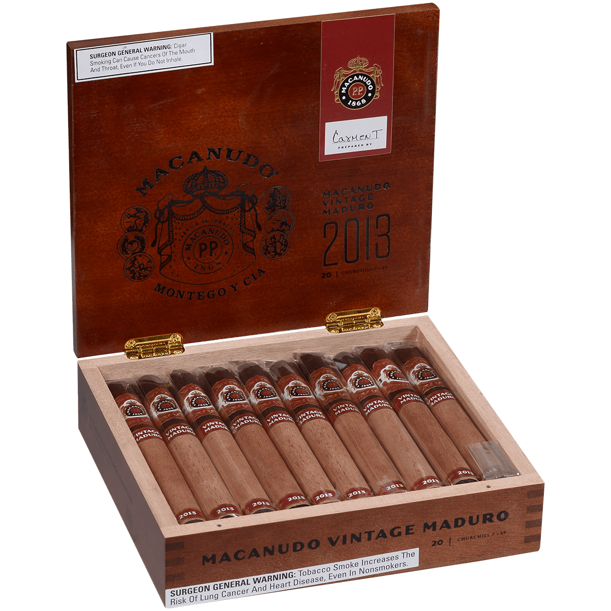 Macanudo Vintage Maduro 2013 Churchill 20 Ct. Box 7.00X50