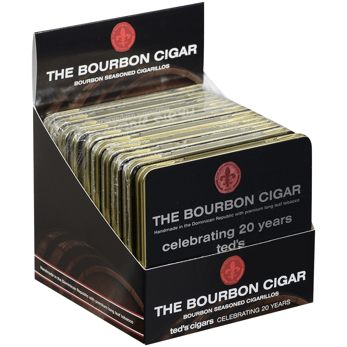 The Bourbon Cigar By Ted'S Cigarillos 10/10 Ct. Tins 4.00X28