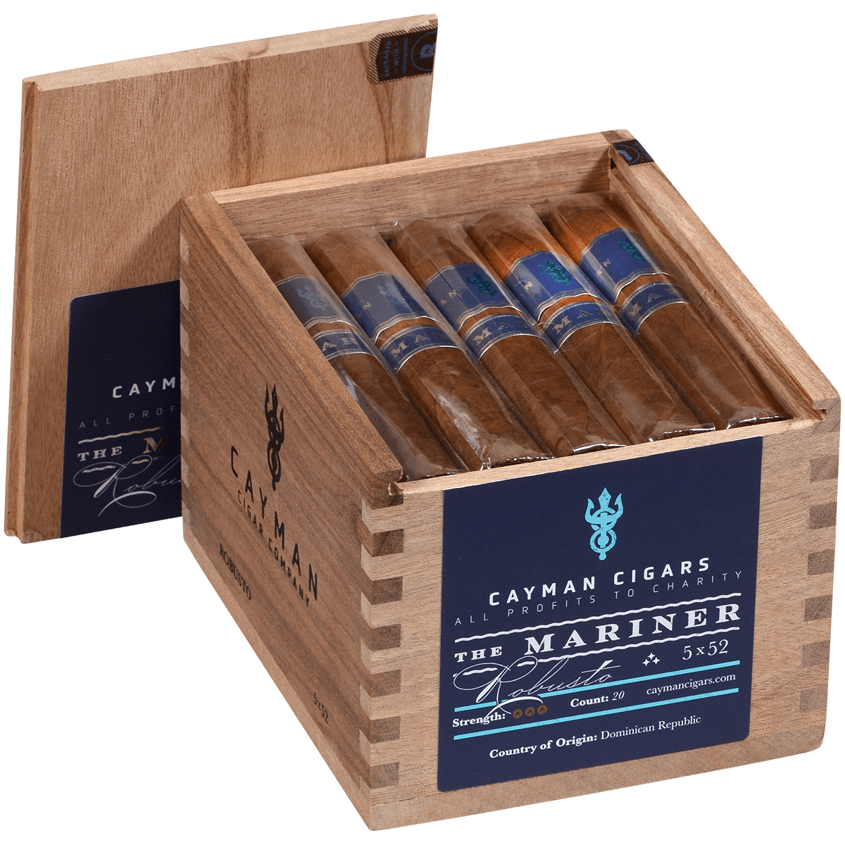 Cayman Cigars Mariner Robusto 20 Ct. Box 5.00X52