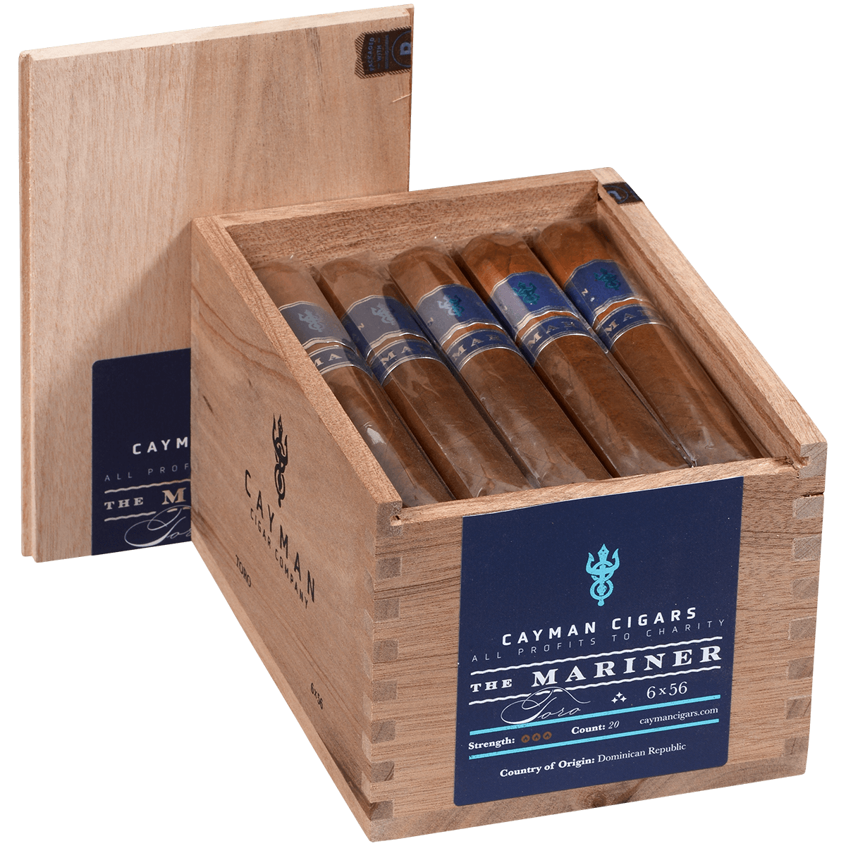 Cayman Cigars Mariner Toro 20 Ct. Box 6.00X56
