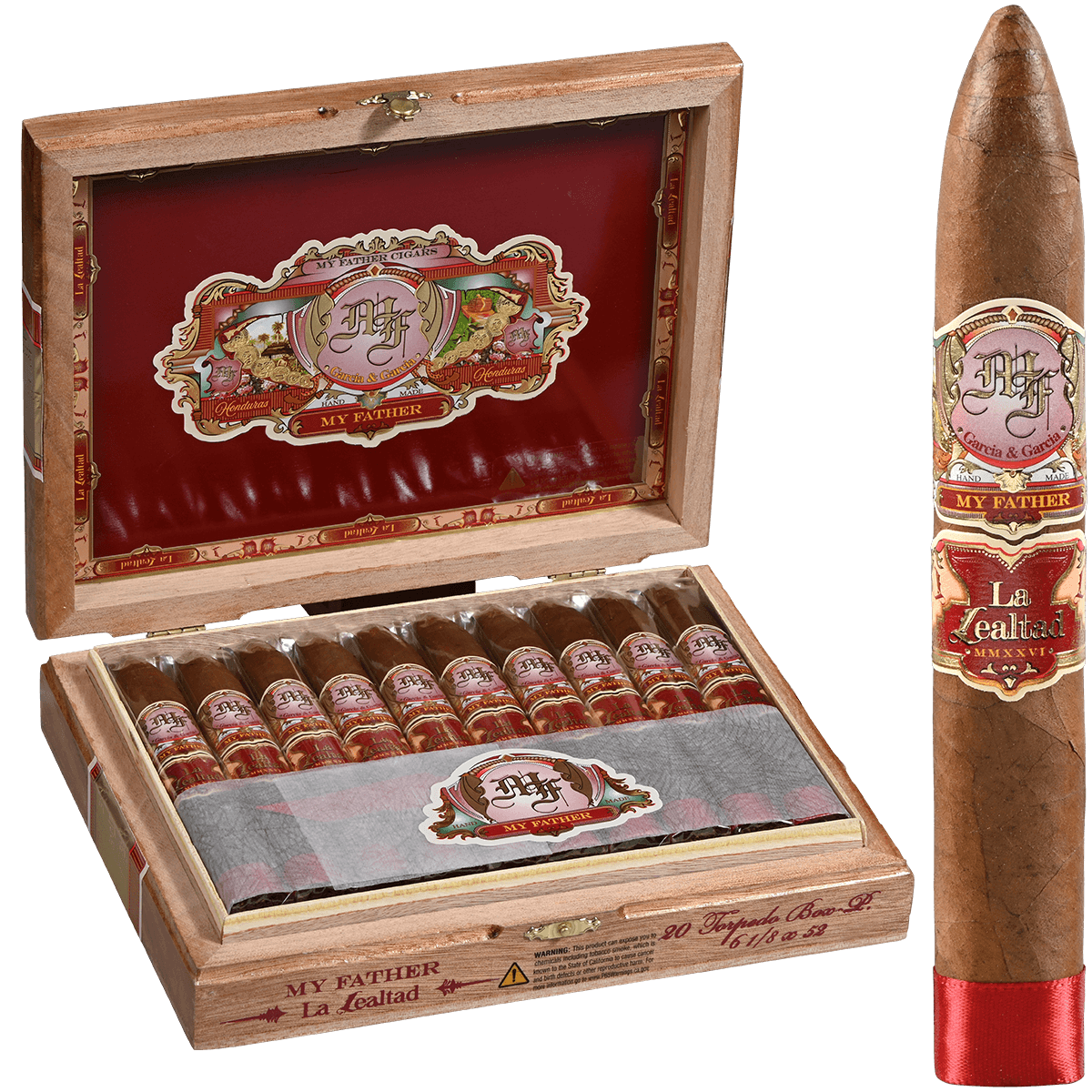 My Father La Lealtad Honduras Torpedo Box Pressed 20 Ct. Box 6 1/8X52