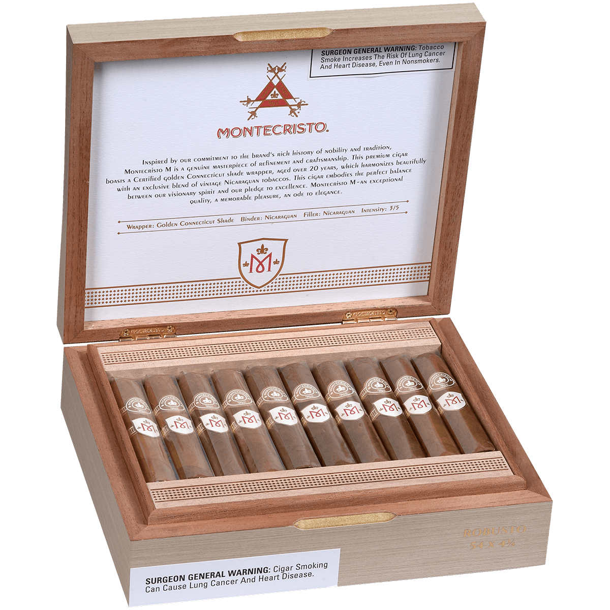 Montecristo M Robusto 20 Ct. Box 4.75X54