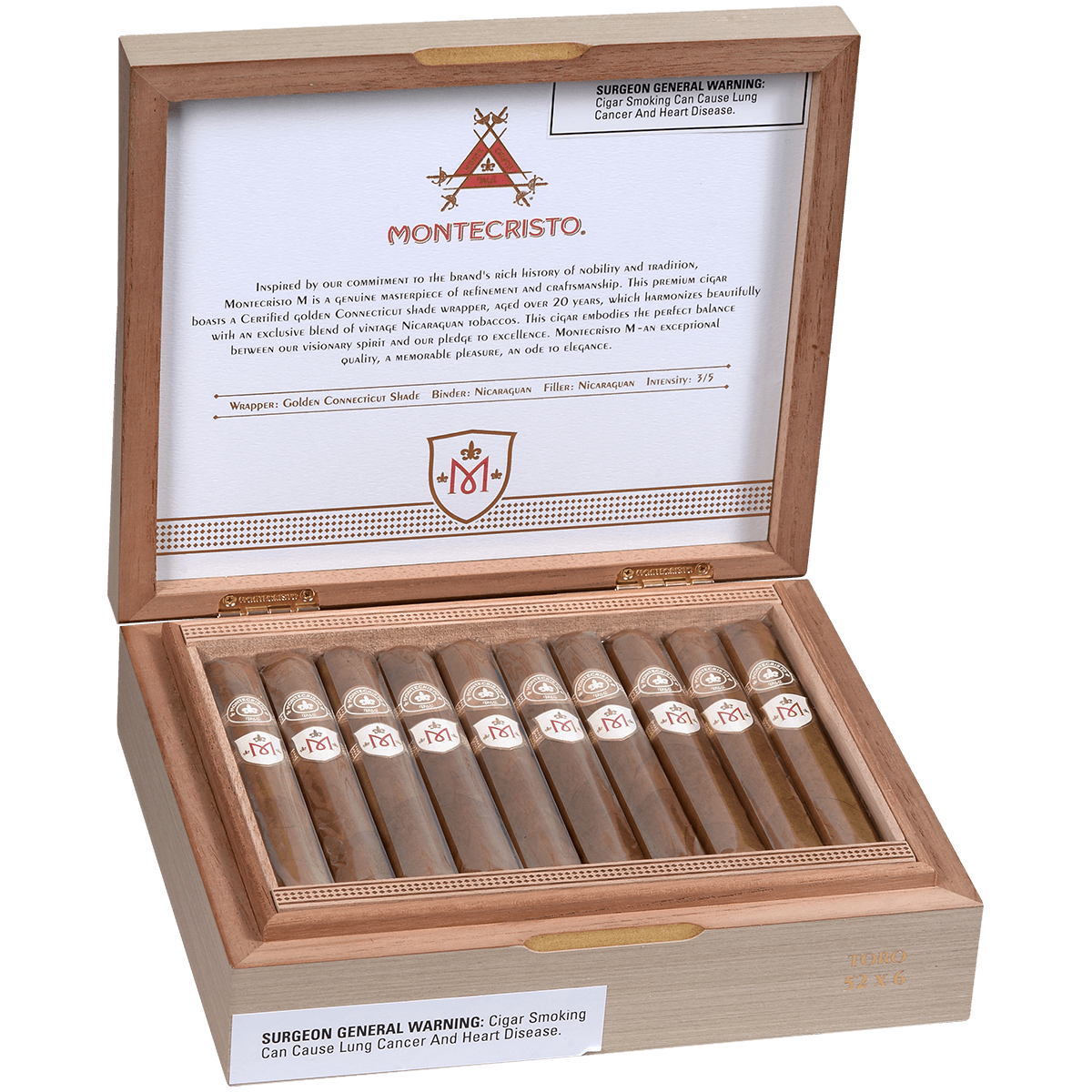 Montecristo M Toro 20 Ct. Box 6.00X52