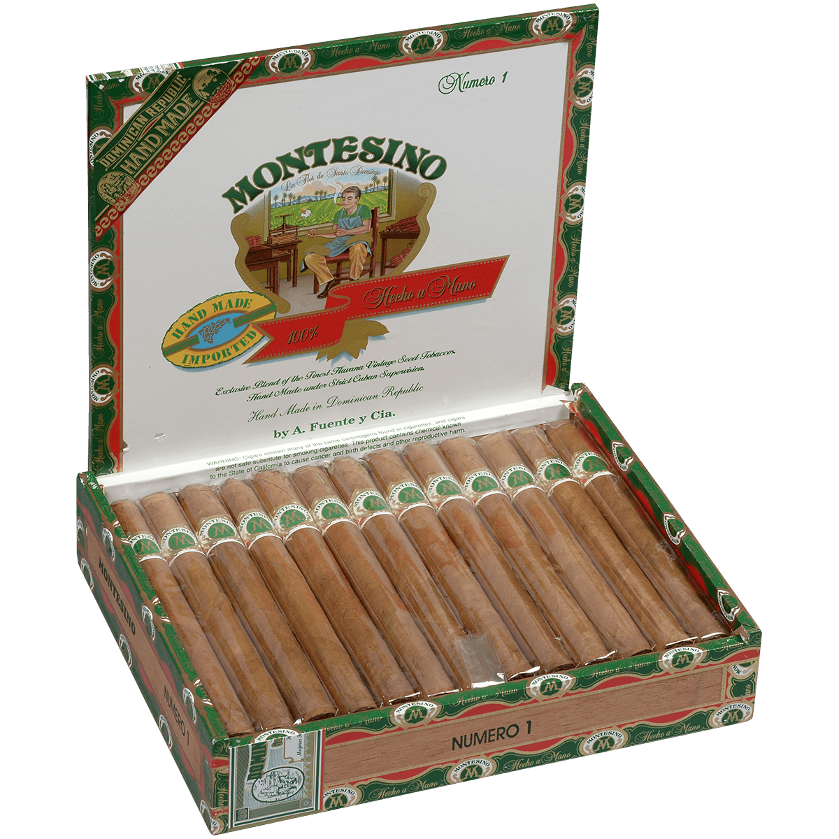 Montesino No. 1 Natural 25 Ct. Box 6.87X43