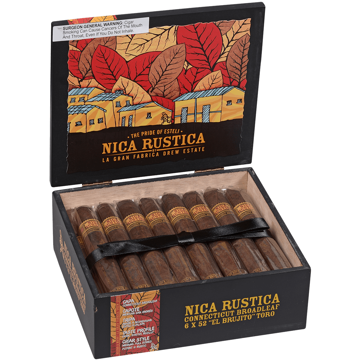 Nica Rustica Broadleaf El Brujito 25 Ct Box 6.00X52