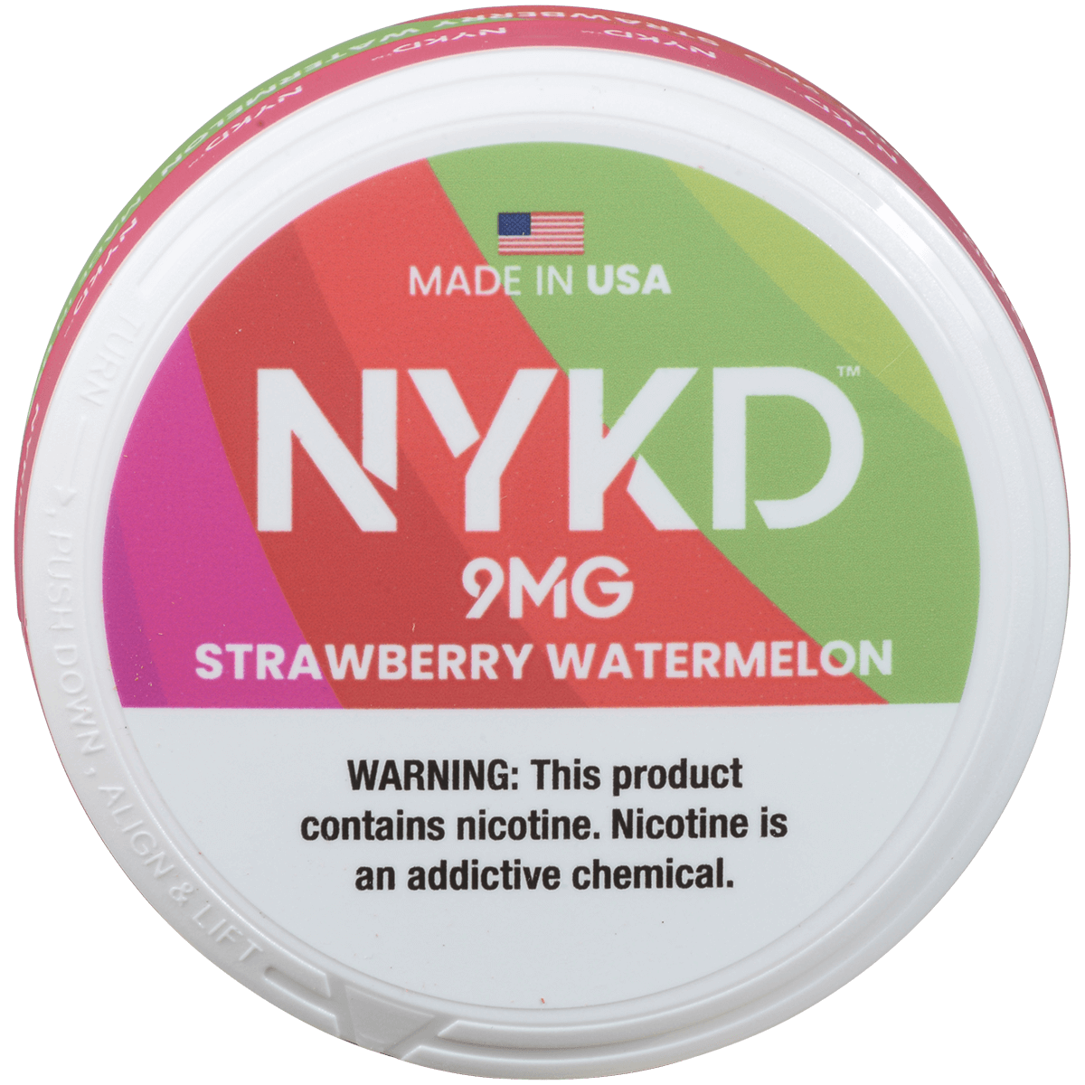 Nykd Us Nicotine Pouches Strawberry Watermelon 9Mg 1/5 Ct.