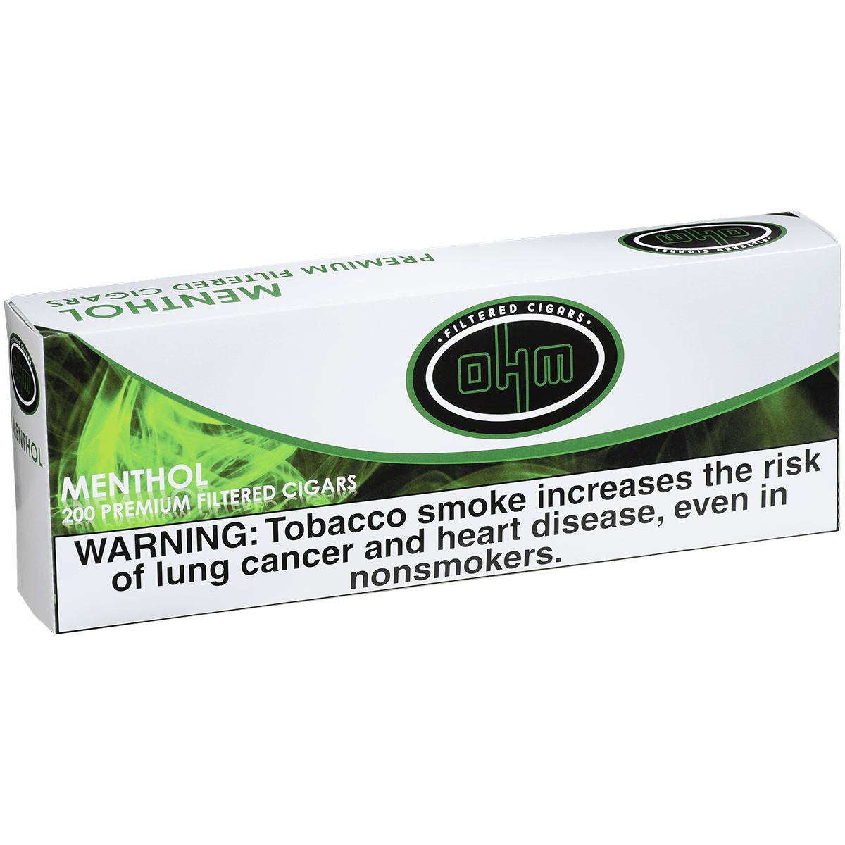 Ohm Filter Cigars Menthol 10/20 Carton