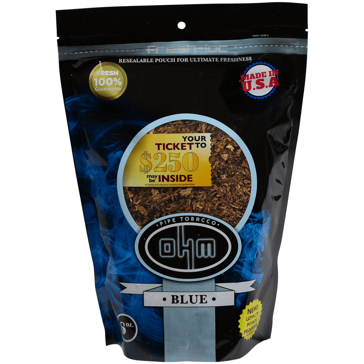 Ohm Pipe Tobacco Blue 6 Oz. Bag