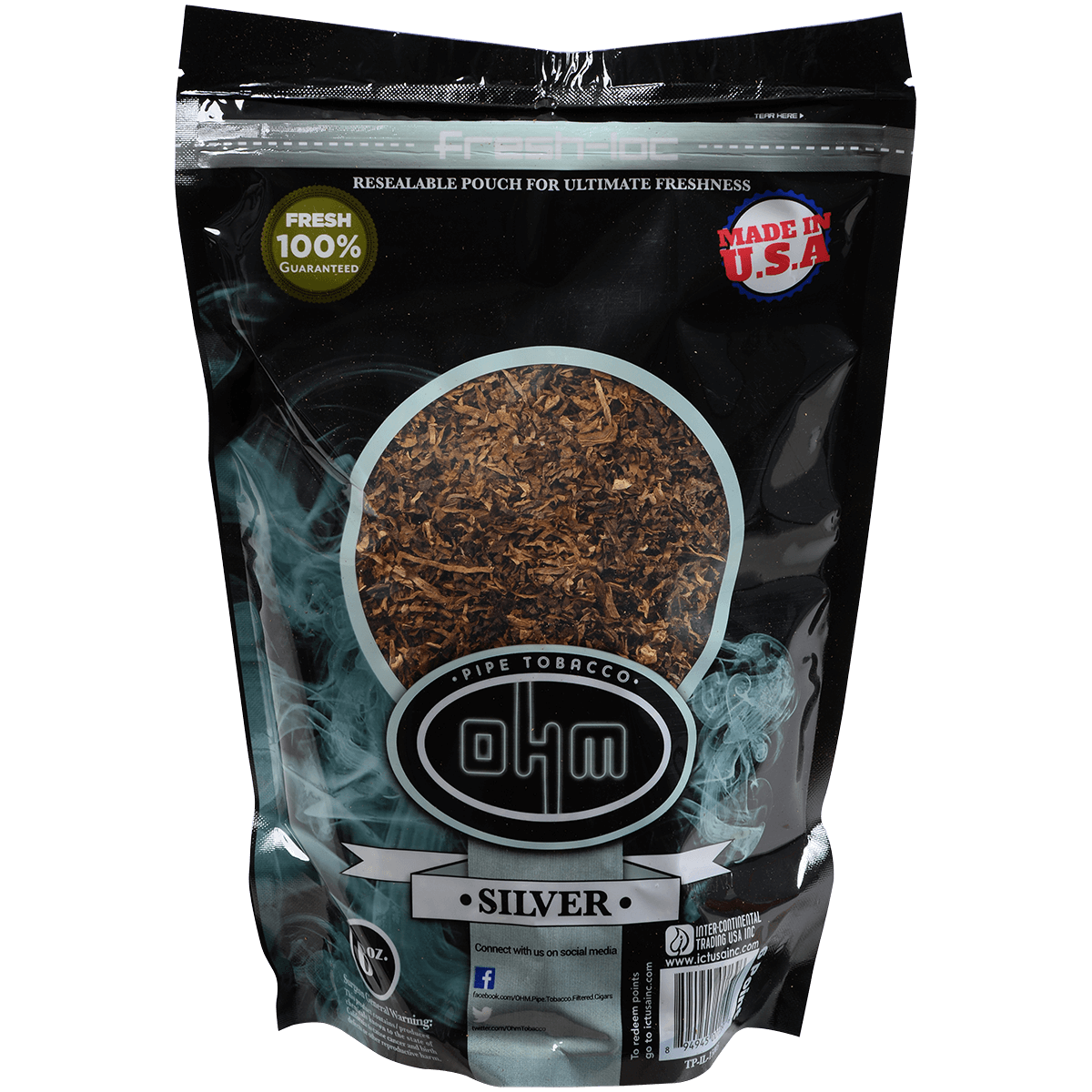 Ohm Pipe Tobacco Silver 6 Oz. Bag